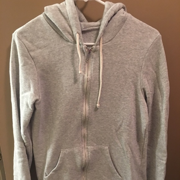 Alternative Apparel Tops - Women’s Alternative Apparel grey zip up hoodie, L